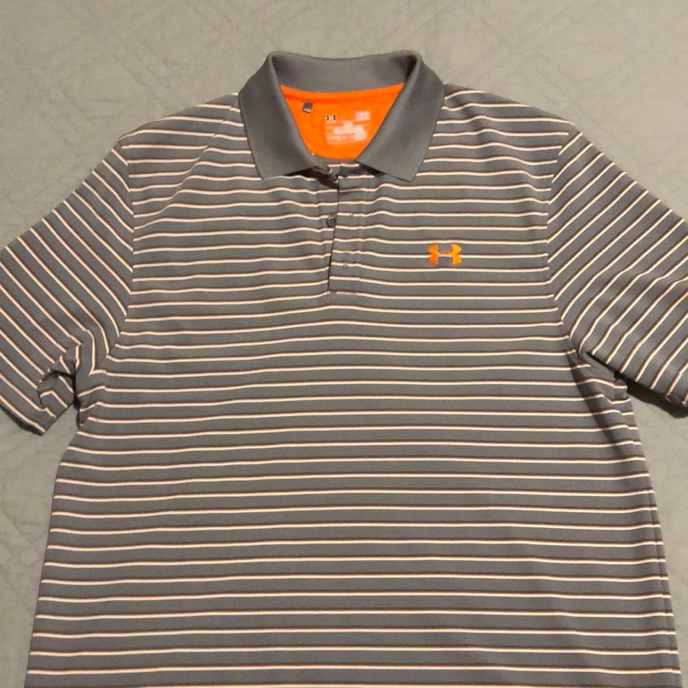 Large Under Armour - heat gear golf shirt!